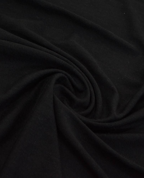 Ткань Трикотаж Вискозный 2262 цвет черный картинка