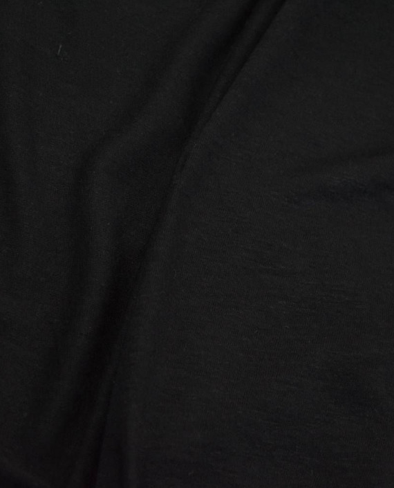 Ткань Трикотаж Вискозный 2262 цвет черный картинка 1