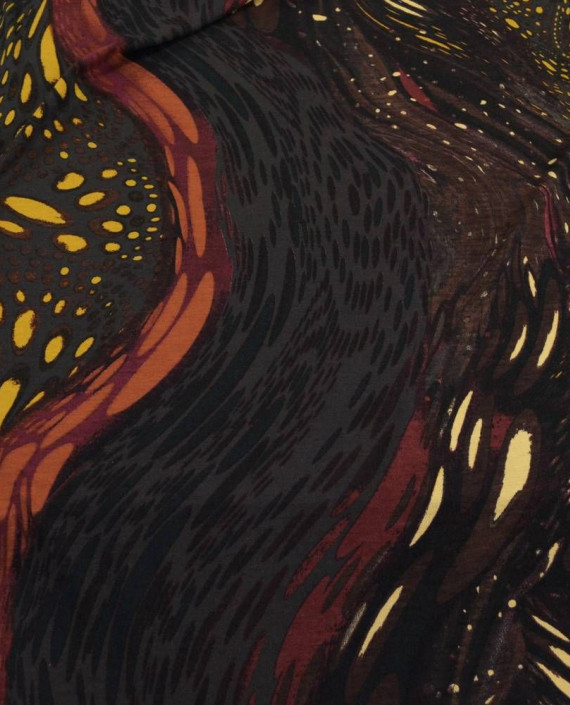 Ткань Трикотаж Принт Вискозный 2274 цвет разноцветный абстрактный картинка