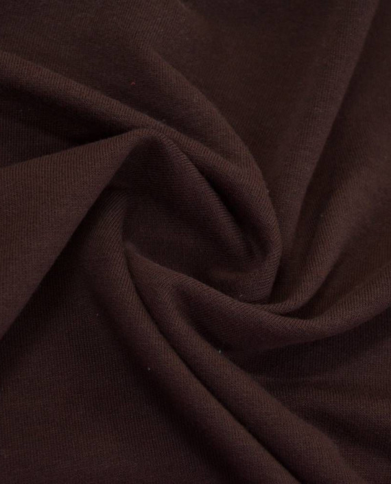 Ткань Трикотаж Футер Хлопковый 2280 цвет коричневый картинка