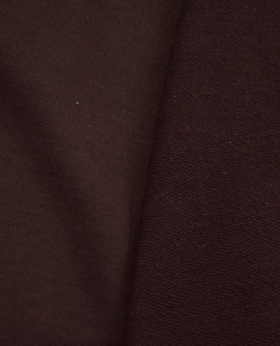 Ткань Трикотаж Футер Хлопковый 2280 цвет коричневый картинка 2
