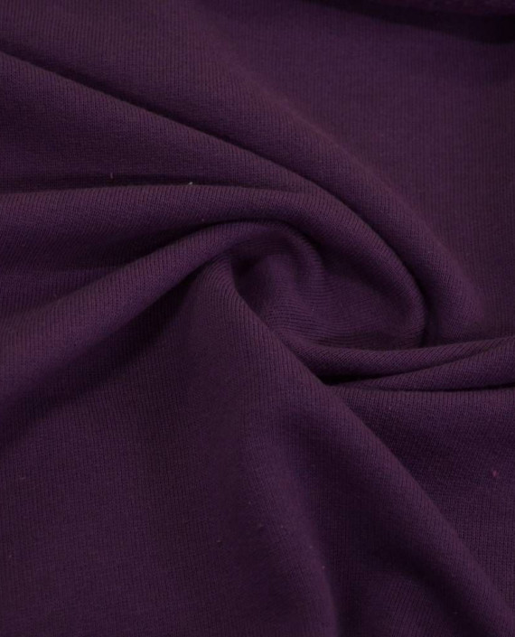 Ткань Трикотаж Футер Хлопковый 2282 цвет фиолетовый картинка