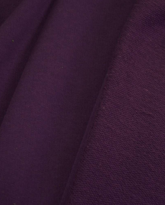 Ткань Трикотаж Футер Хлопковый 2282 цвет фиолетовый картинка 2