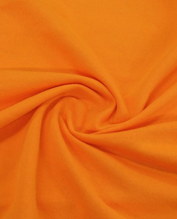 Ткань Трикотаж Футер Хлопковый 2284 цвет оранжевый картинка