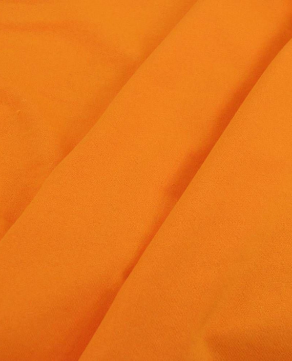 Ткань Трикотаж Футер Хлопковый 2284 цвет оранжевый картинка 1