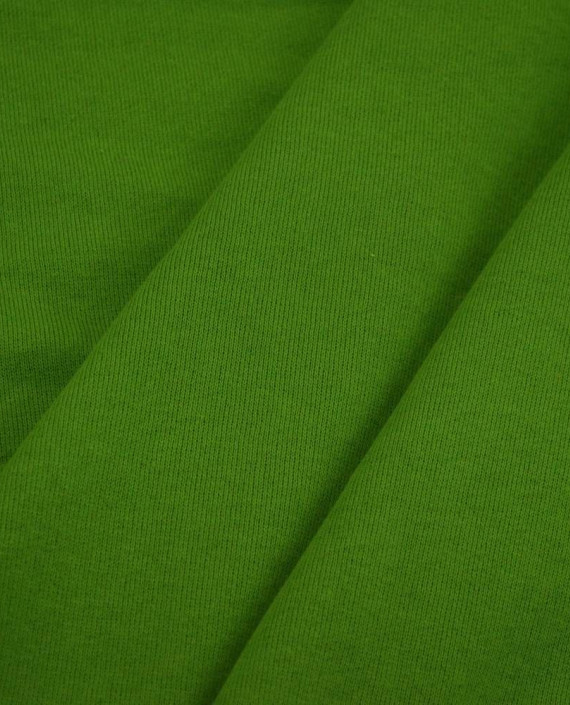 Ткань Трикотаж Футер Хлопковый Молодая трава 2285 цвет зеленый картинка 1