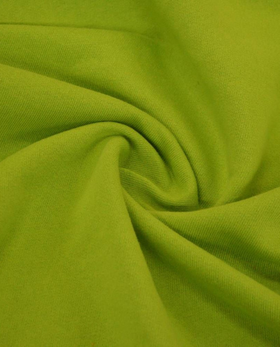 Ткань Трикотаж Футер Хлопковый 2286 цвет зеленый картинка