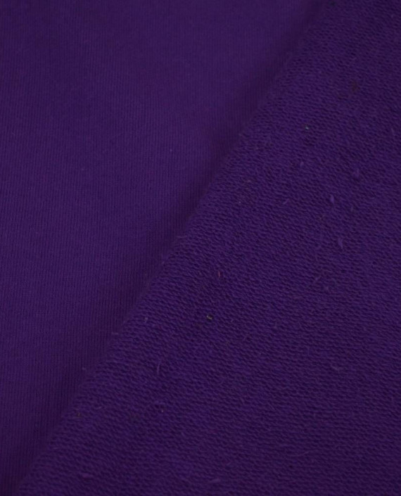 Ткань Трикотаж Футер Хлопковый 2289 цвет фиолетовый картинка 2