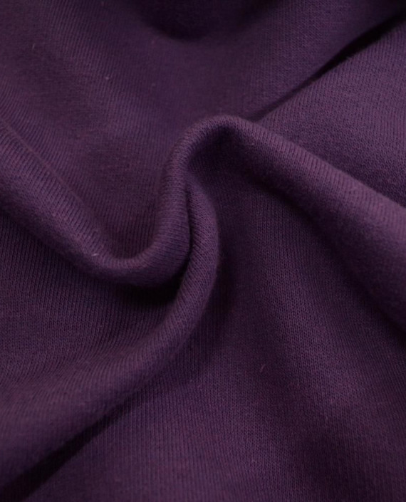 Ткань Трикотаж Футер Хлопковый (Брак) 2299 цвет фиолетовый картинка
