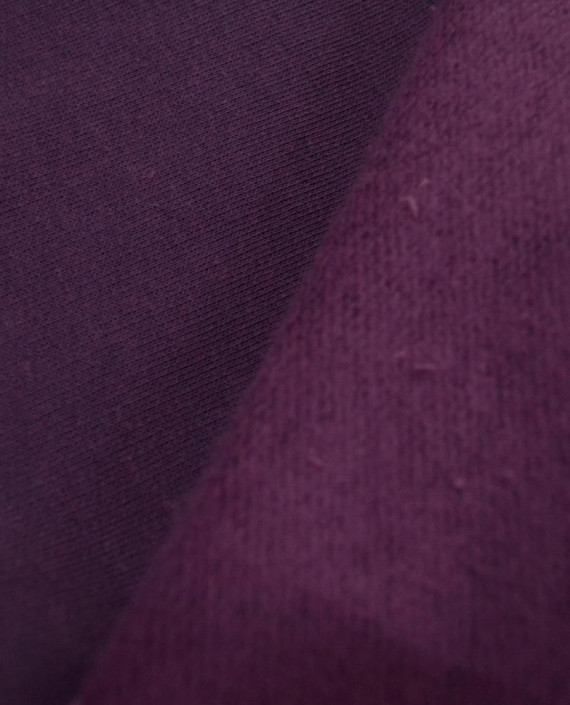 Ткань Трикотаж Футер Хлопковый (Брак) 2299 цвет фиолетовый картинка 1