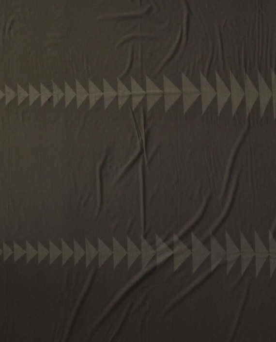 Ткань Трикотаж Купон 2304 цвет серый геометрический картинка