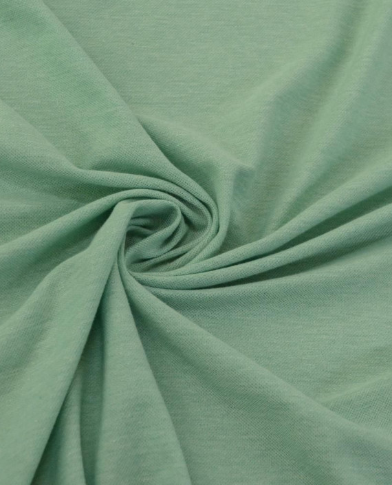 Ткань Трикотаж Пике Хлопковый 2306 цвет зеленый картинка