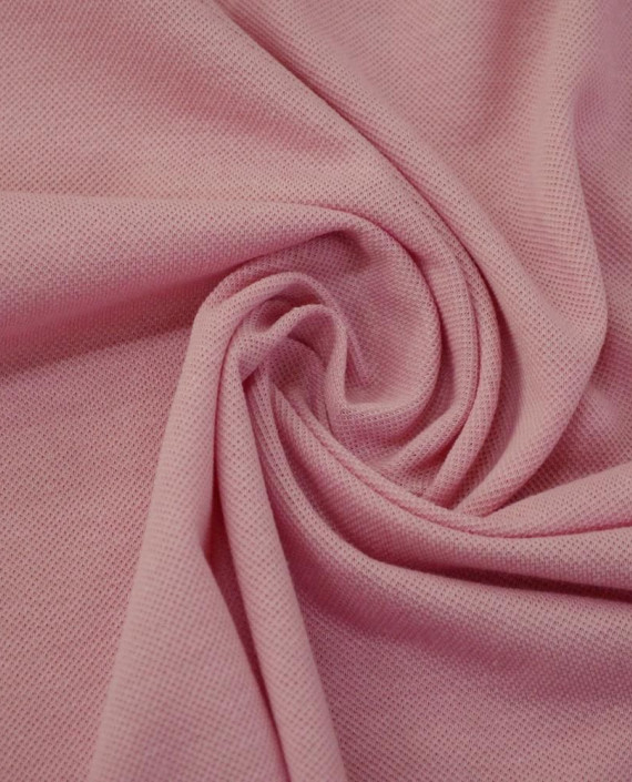Ткань Трикотаж Пике Хлопковый 2307 цвет розовый картинка