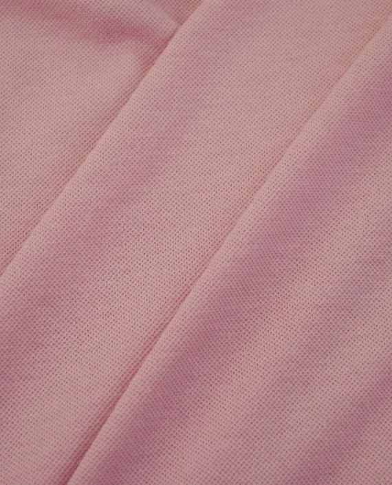 Ткань Трикотаж Пике Хлопковый 2307 цвет розовый картинка 1