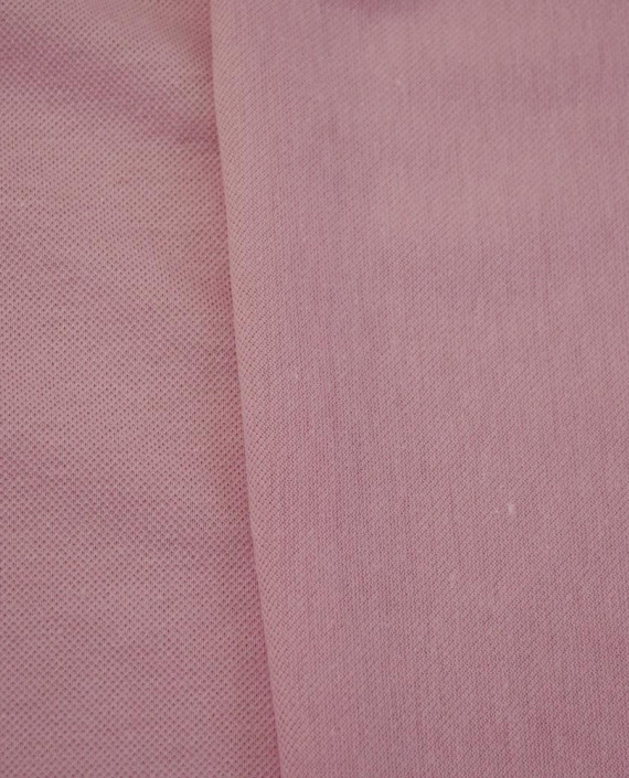 Ткань Трикотаж Пике Хлопковый 2307 цвет розовый картинка 2