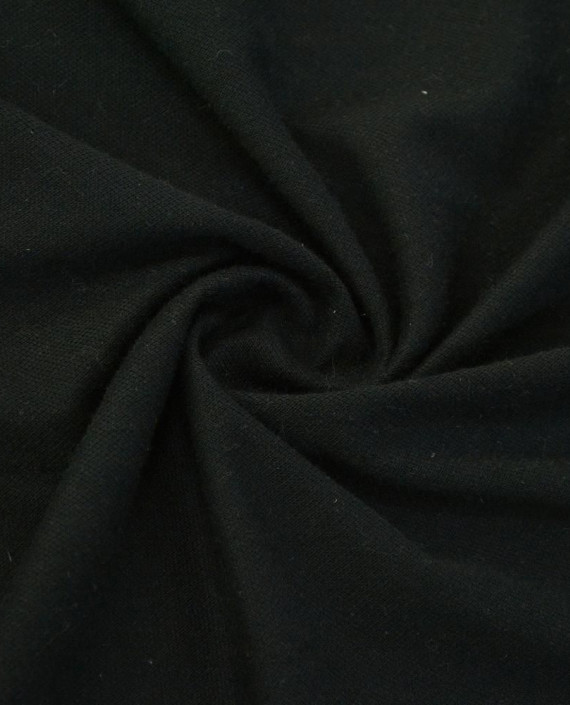 Ткань Трикотаж Пике Хлопковый 2331 цвет черный картинка