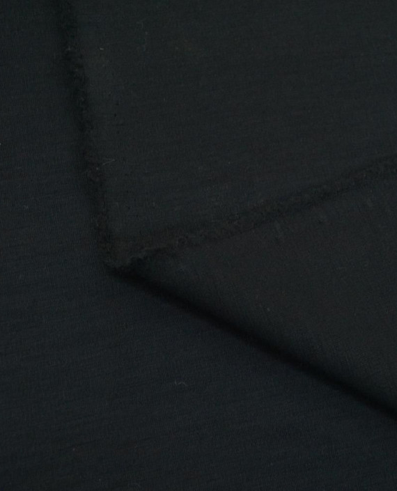 Ткань Трикотаж Джерси Шерстяной 2341 цвет черный картинка 2