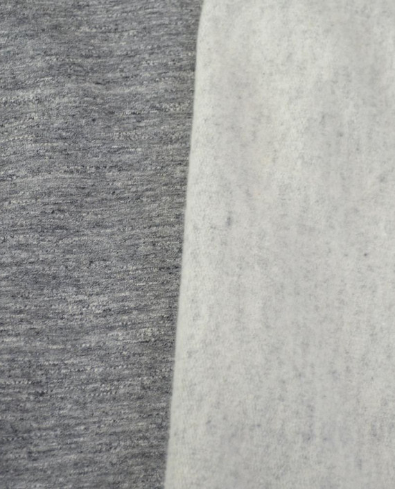 Ткань Трикотаж Футер Хлопковый 2343 цвет серый меланж картинка 2