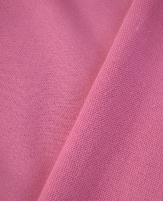 Ткань Трикотаж Футер Хлопковый 2350 цвет розовый картинка 1