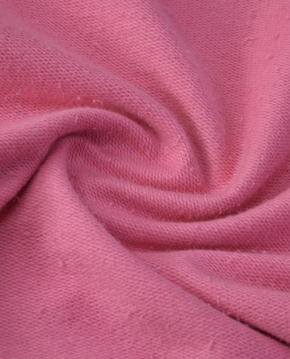 Ткань Трикотаж Футер Хлопковый 2350 цвет розовый картинка 2