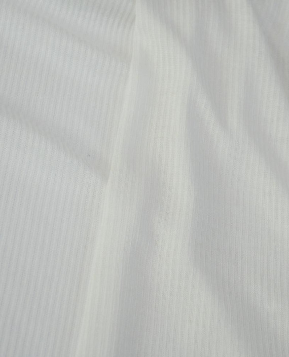 Ткань Трикотаж Лапша Вискозный 2352 цвет белый полоска картинка 2