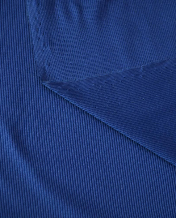 Ткань Трикотаж Лапша Вискозный 2364 цвет синий полоска картинка 2