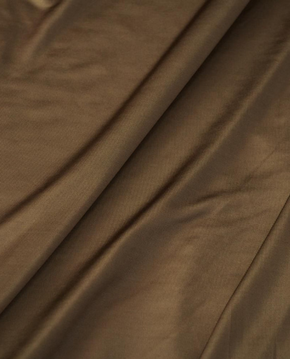 Ткань Трикотаж Масло Вискозный - последний отрез 2,4 12369 цвет коричневый картинка 2