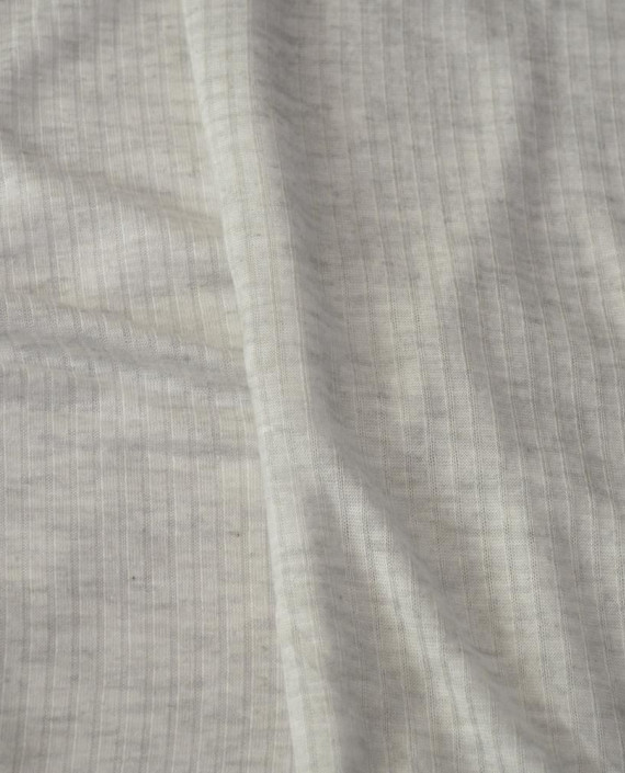 Ткань Трикотаж Лапша Хлопковый 2371 цвет серый полоска картинка 2