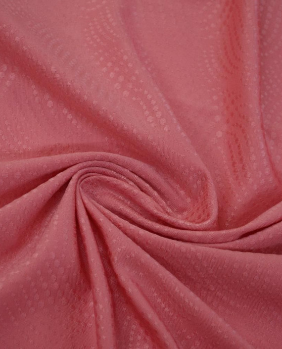 Ткань Трикотаж Полиэстер 2389 цвет розовый геометрический картинка