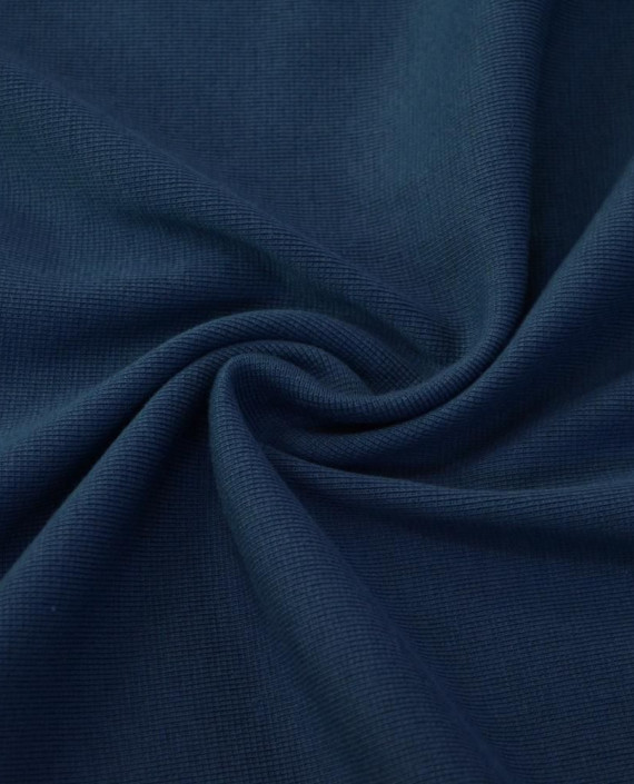 Ткань Трикотаж Хлопок Рибана 2404 цвет синий картинка