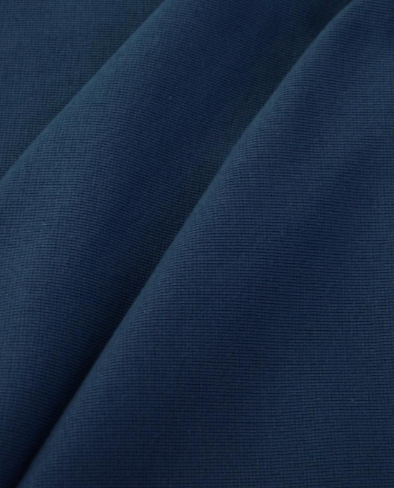 Ткань Трикотаж Хлопок Рибана 2404 цвет синий картинка 1