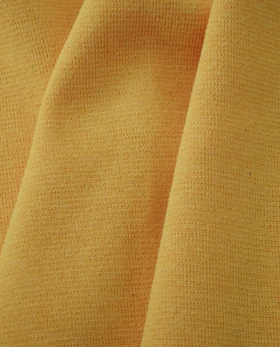 Ткань Трикотаж Хлопок Рибана 2409 цвет оранжевый картинка 2