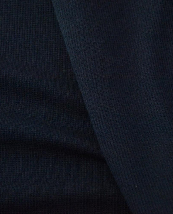 Ткань Трикотаж Хлопок Рибана 2411 цвет синий картинка 1