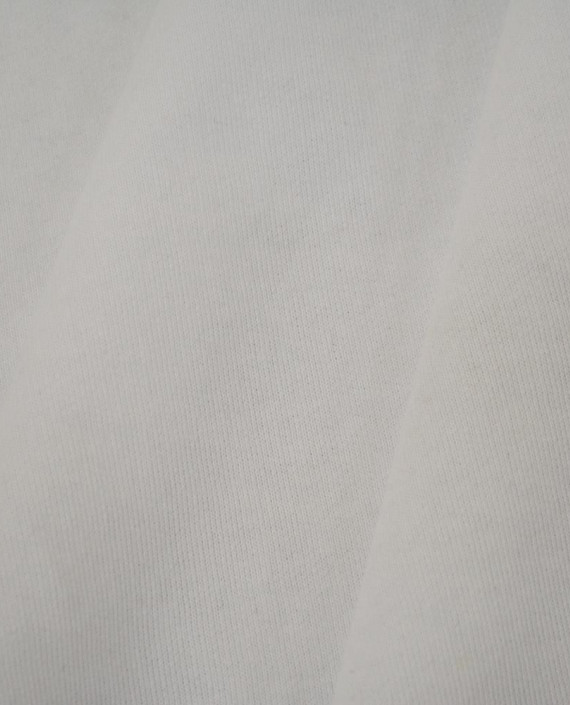 Ткань Трикотаж Футер Петля 2429 цвет белый картинка 1