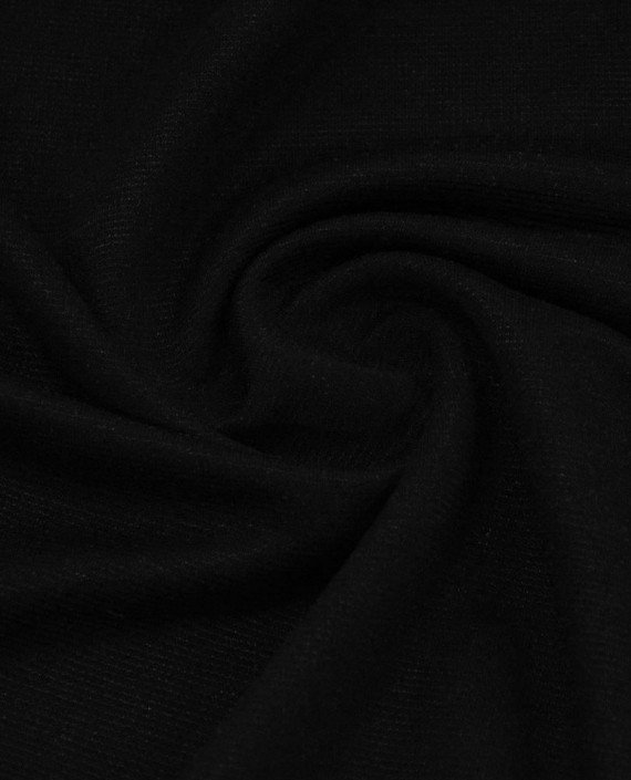 Трикотаж Полиэстер 2457 цвет черный полоска картинка