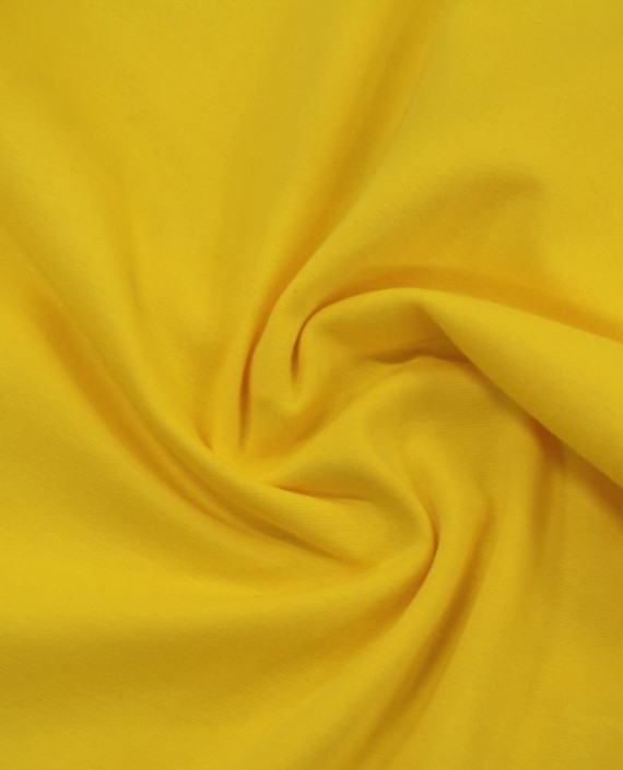 Трикотаж Плотный Хлопок 2473 цвет желтый картинка 2