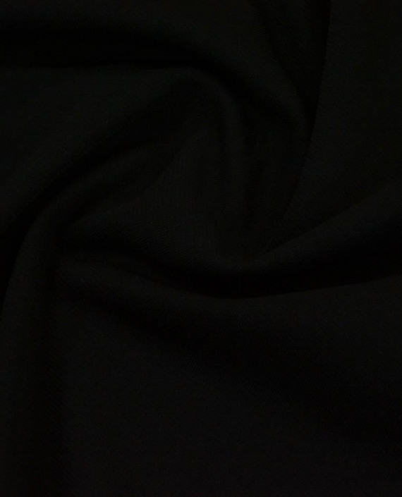 Трикотаж Плотный Хлопок 2492 цвет черный картинка