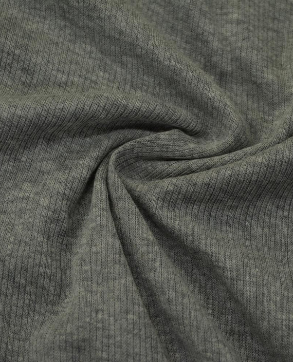 Трикотаж Рибана Хлопковый 2528 цвет серый меланж картинка