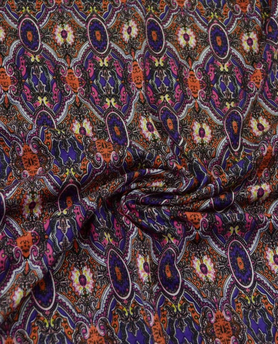 Трикотаж Вискозный Принт 2556 цвет разноцветный цветочный картинка 1