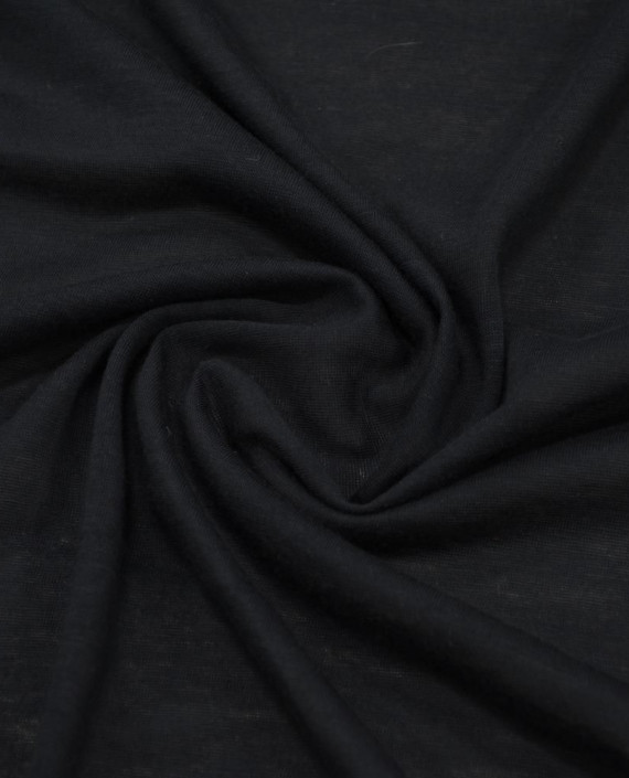 Трикотаж Хлоковый 2703 цвет черный картинка