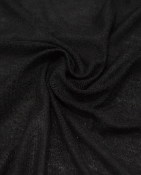 Трикотаж Шелковый 2709 цвет черный картинка