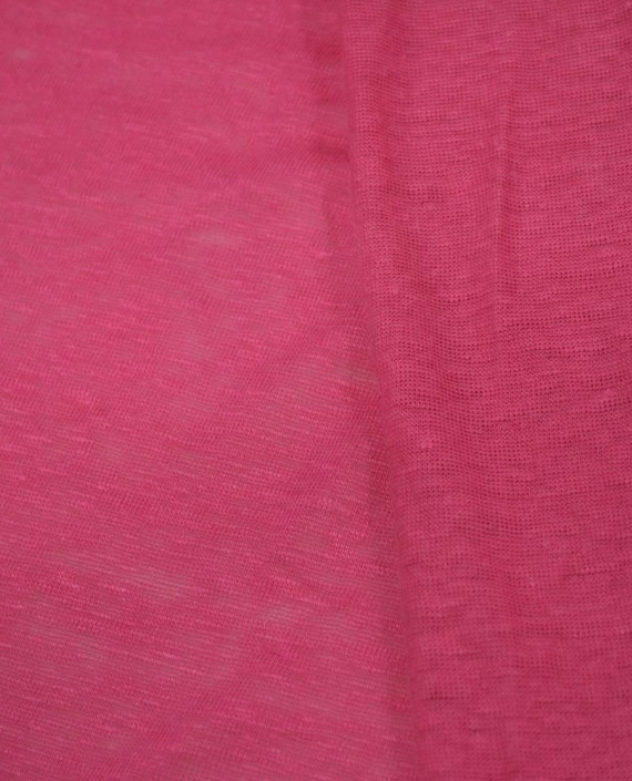 Трикотаж Льняной 2733 цвет розовый картинка 1