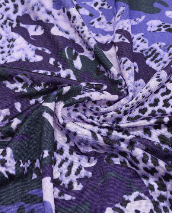 Трикотаж Вискоза 2796 цвет фиолетовый абстрактный картинка