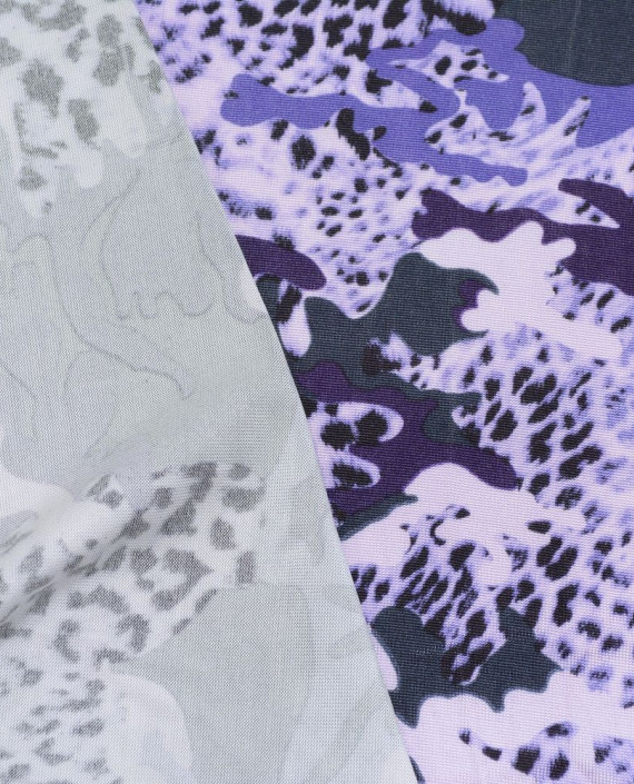 Трикотаж Вискоза 2796 цвет фиолетовый абстрактный картинка 2