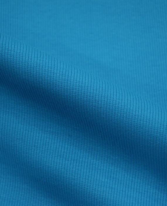 Трикотаж Рибана 2947 цвет голубой картинка 2