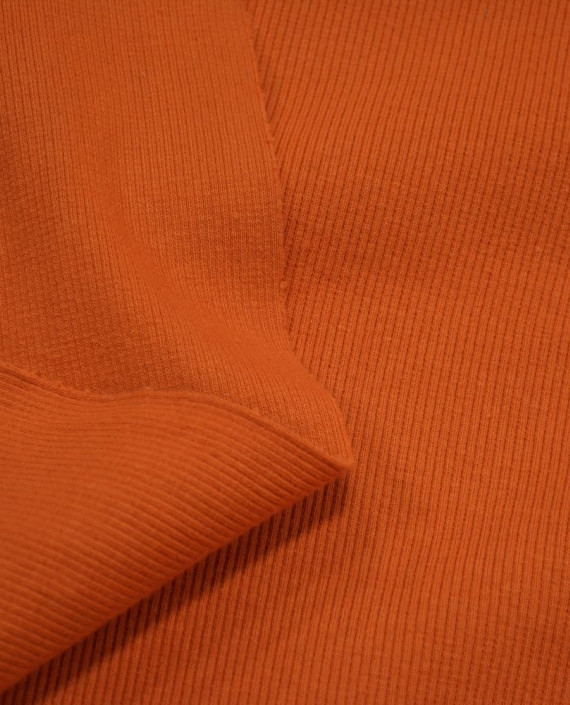 Трикотаж Рибана 2948 цвет оранжевый картинка 2