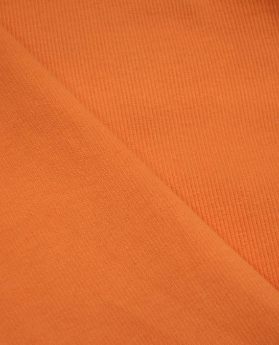 Трикотаж Рибана 2950 цвет оранжевый картинка 1