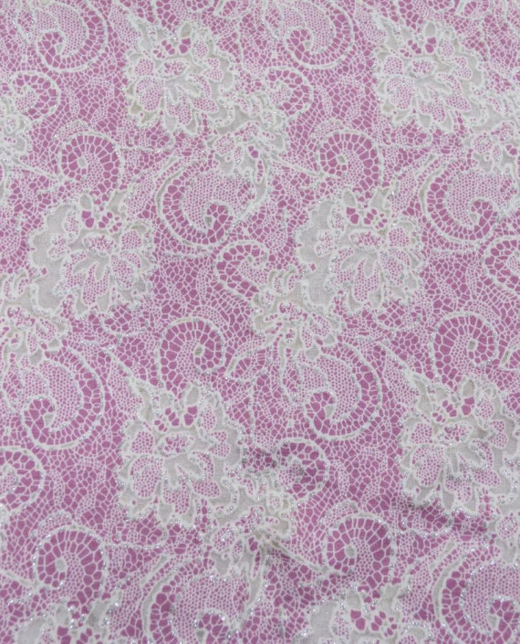 Трикотаж Принтованный 3050 цвет розовый цветочный картинка