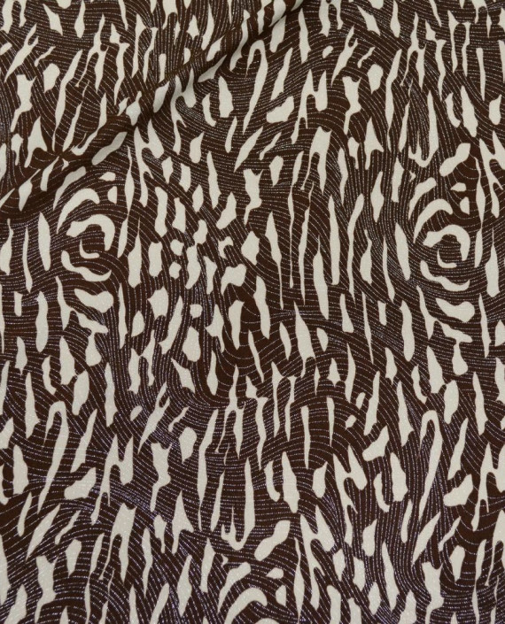 Трикотаж Принтованный 3056 цвет коричневый абстрактный картинка