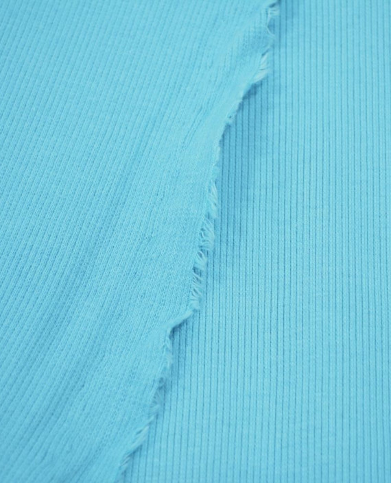 Трикотаж Рибана 3097 цвет голубой картинка 1